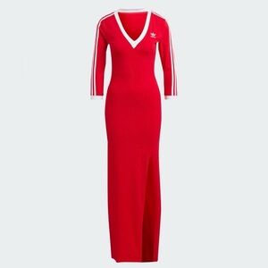 Brand new ADIDAS red maxi dress